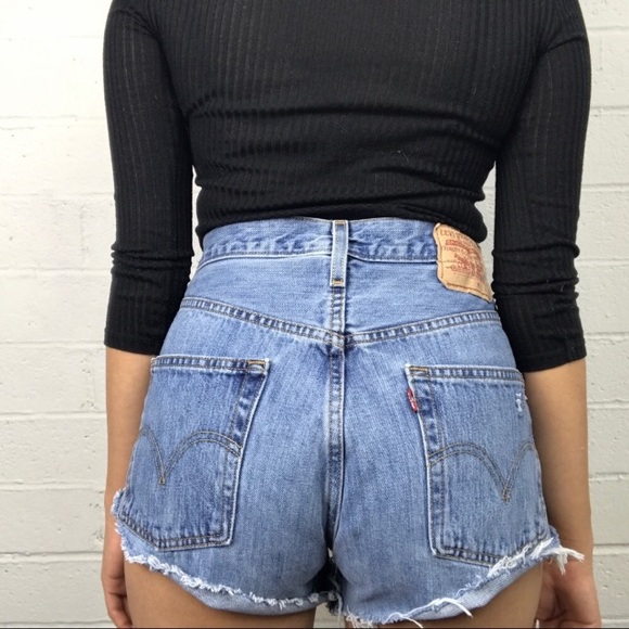 vintage levis 501 shorts high waisted